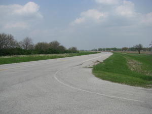 Road surface of historic R66